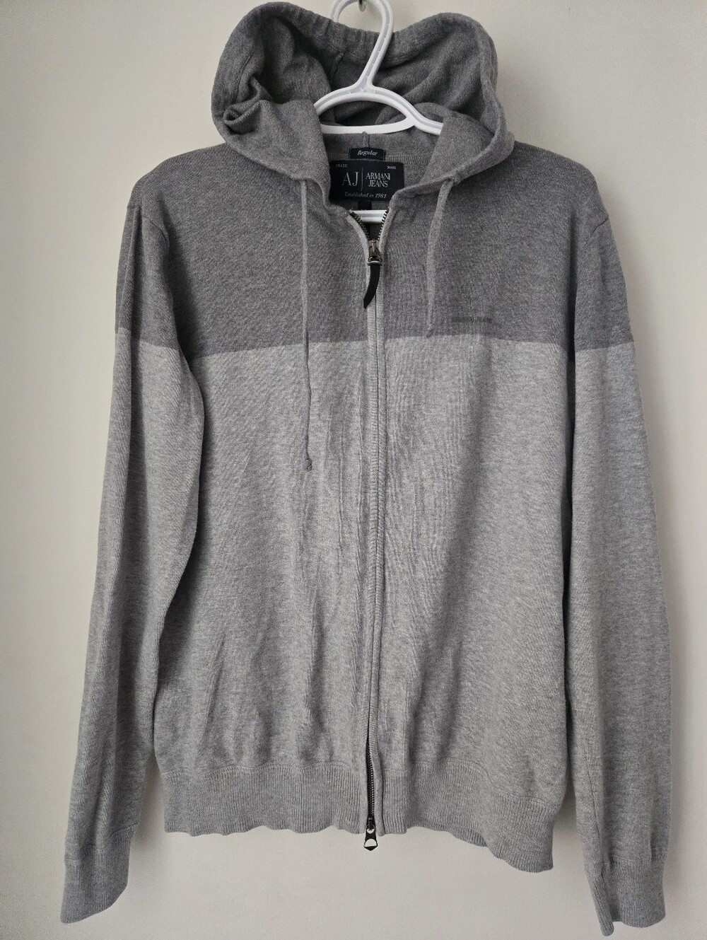 Mens Armani Jeans Zip-Up Hoodie - XL